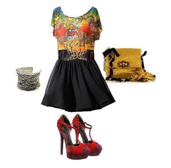 how to wear red and yellow