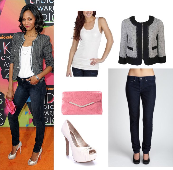 Get Her Style: Zoe Saldanas Outfit for $92!   celebrity trends 