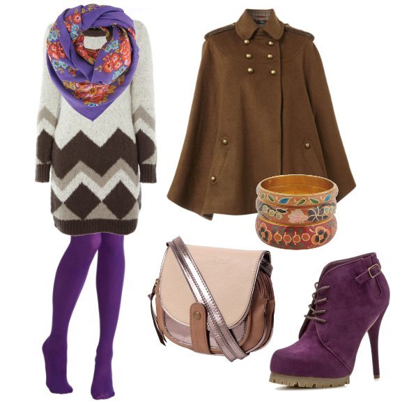 Daily Outfit: Cozy Purple Winter   7 Piece Outfit for $180   fashion trends daily outfits 