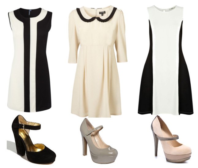 Black & White Retro Dresses on a Budget   trend alert fashion trends 