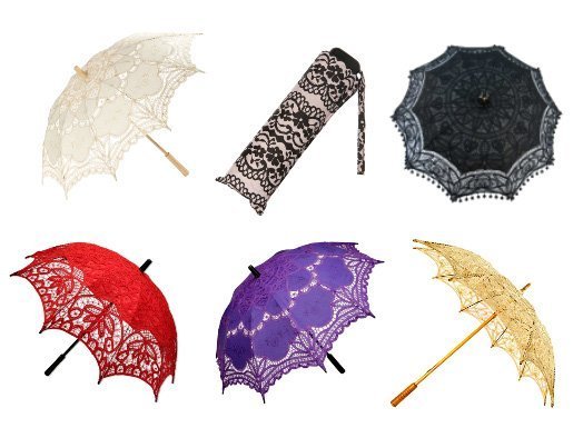 lace umbrella, parasol