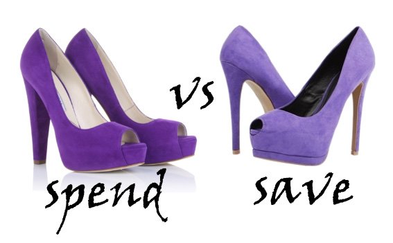 Purple Peep-Toe Platforms