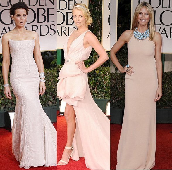 Celebrity Trends - Pink Blush Evening Dresses