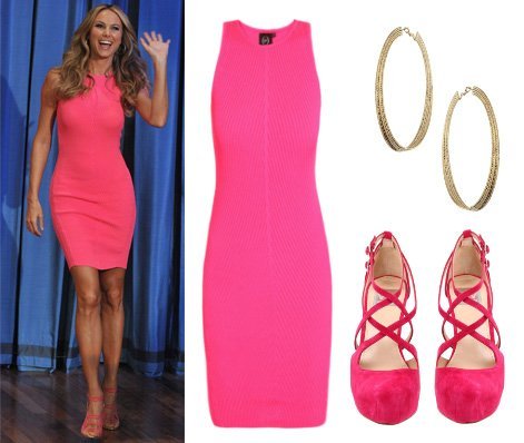 celebrity trends- Stacy's head-to-toe hot pink outfit