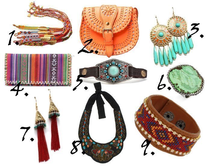hippie accessories ethnic necklace bohemian jewelry