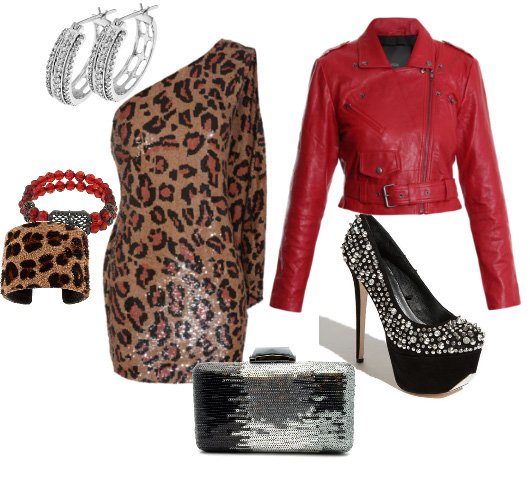 how not to wear red with animal print