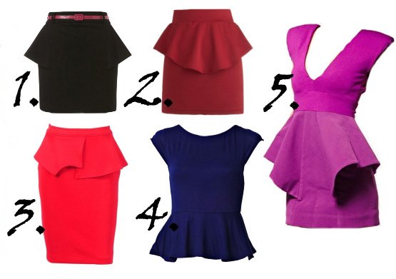 peplum skirt peplum dress peplum top