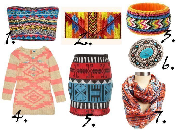 aztec prints and colors cheap