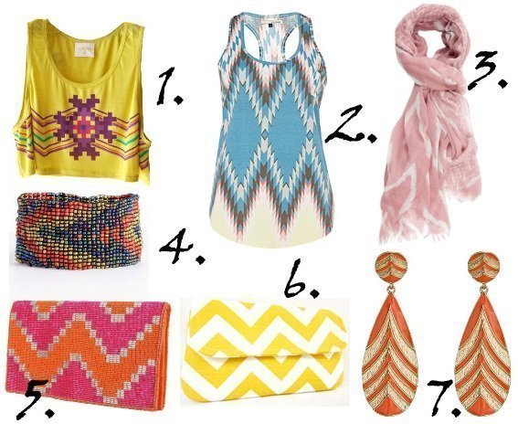 colorful chevron cheap under $50