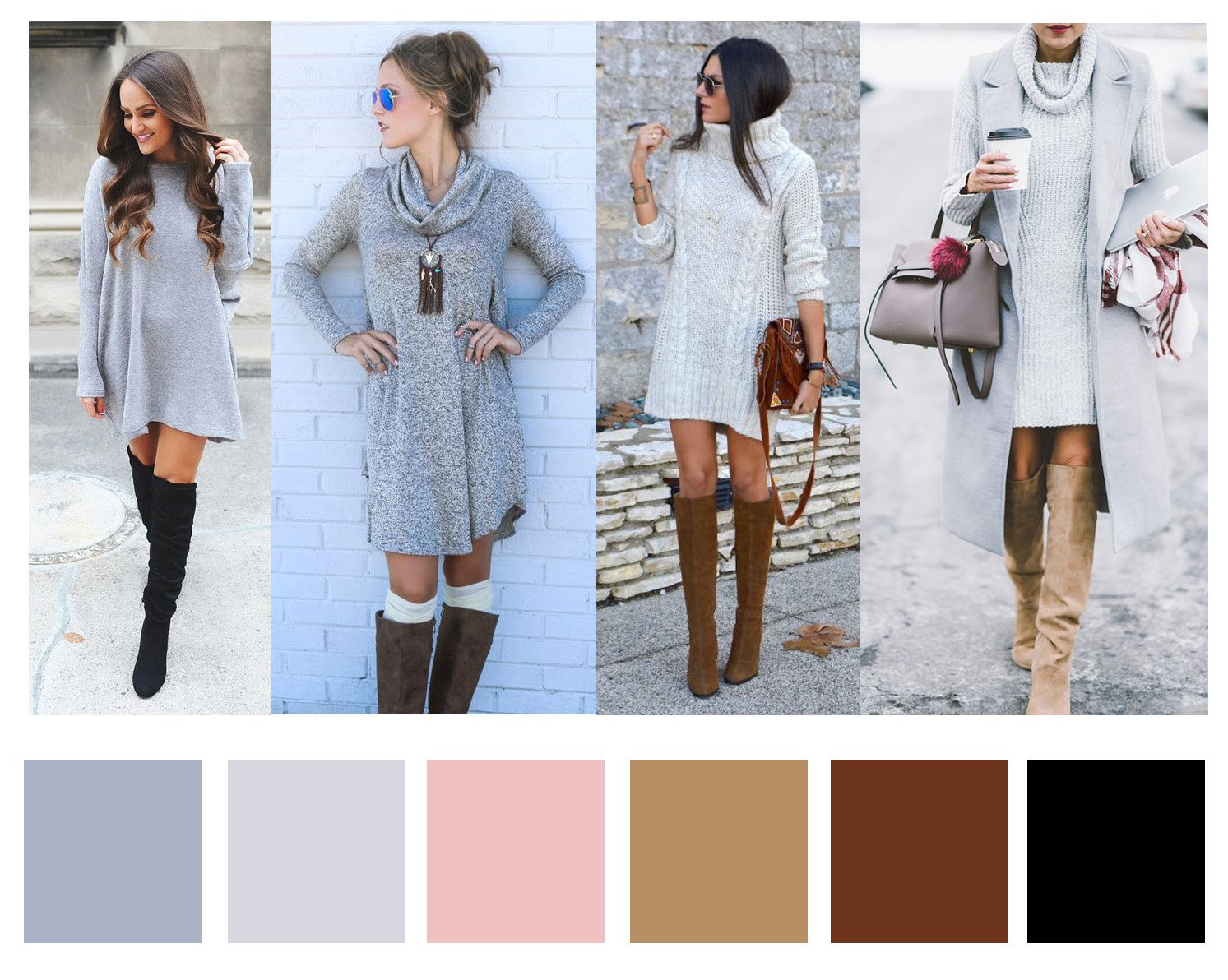 grey-sweater-dresses