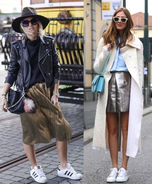 How to Wear Metallic Skirts