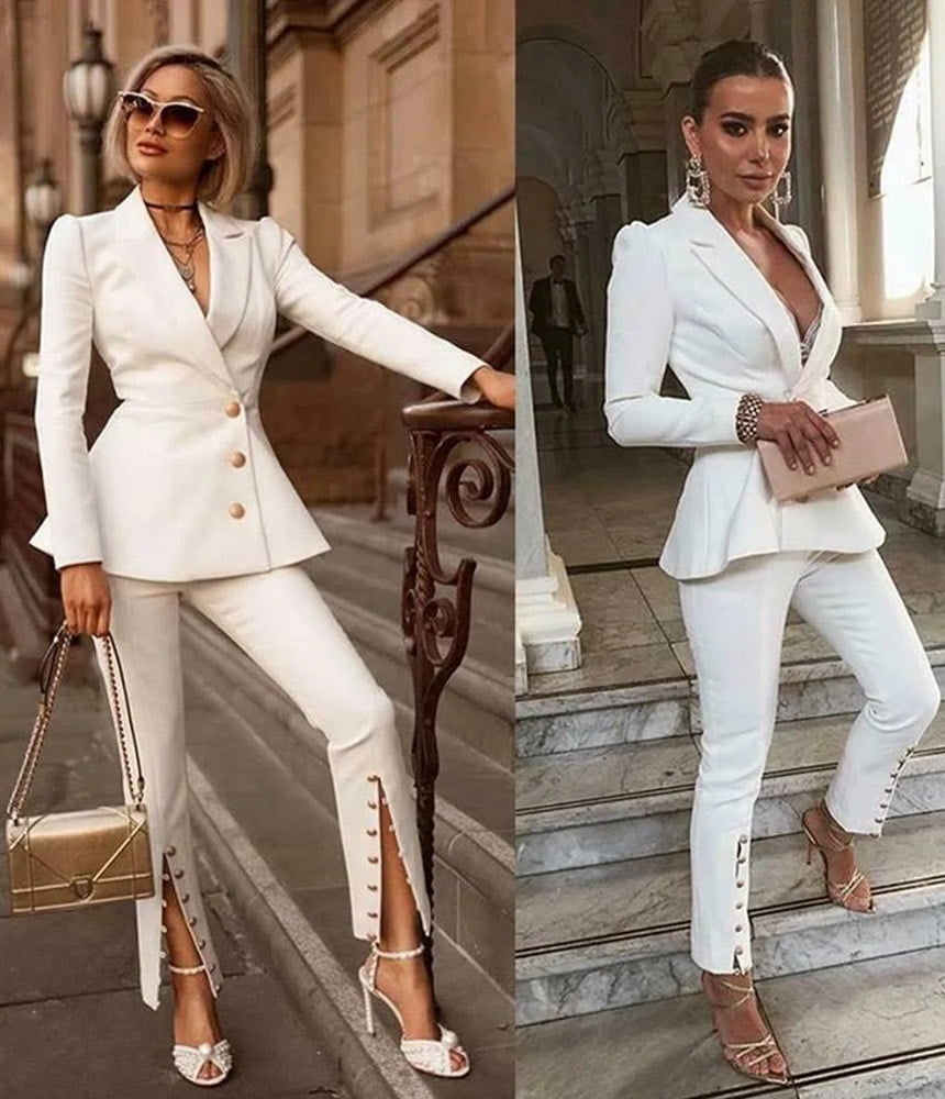 Single Breasted Women's 
Suit