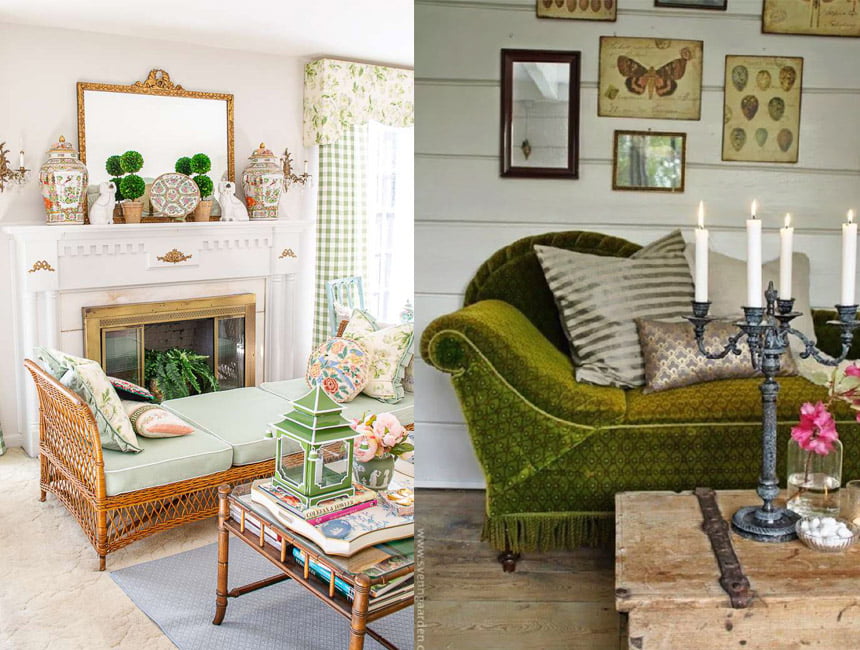 Vintage sofas and armchairs