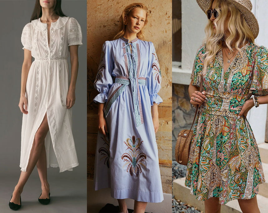 Bohemian Aesthetic Dresses