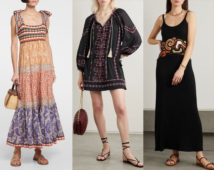 Bohemian Patterns Dresses