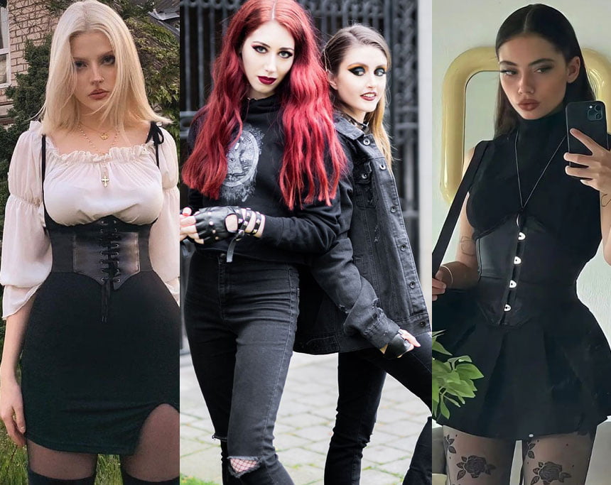 Goth Inspo Black and White