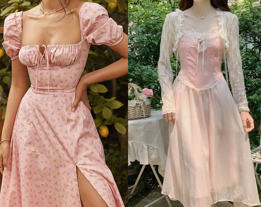 Pink Cottagecore Dress Inspiration
