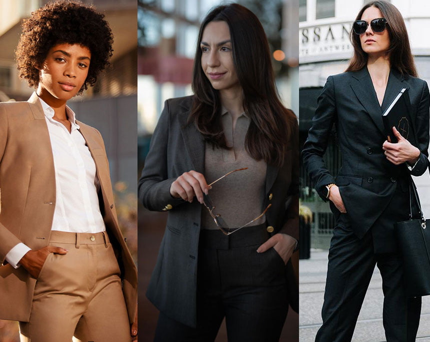 Tailored-Fit Suits for Ladies