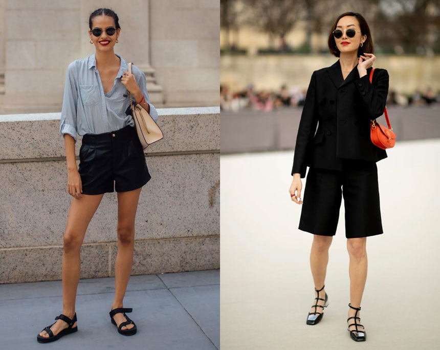 Minimal Fashion - Sandals and Shorts