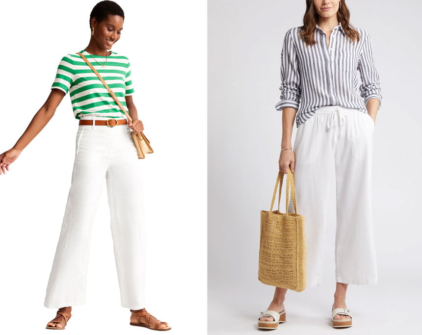 What to Wear with Wide Leg Linen Pants